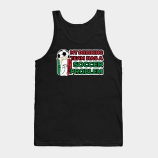 Italy Soccer Drinking Team Tank Top